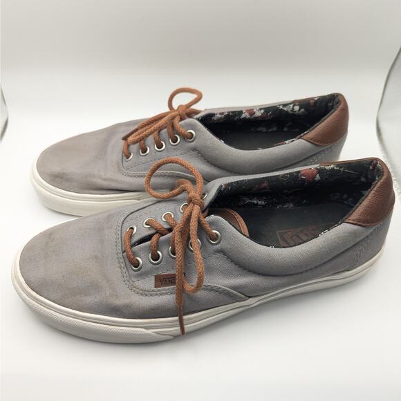 Vans Era 59 Samurai Warrior Gray Brown Leather Skater Fashion Sneakers 9/10.5 - Picture 4 of 10